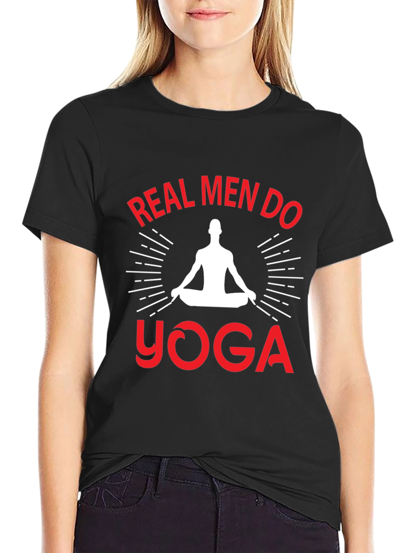Real Men Do Yoga Graphic T-Shirt