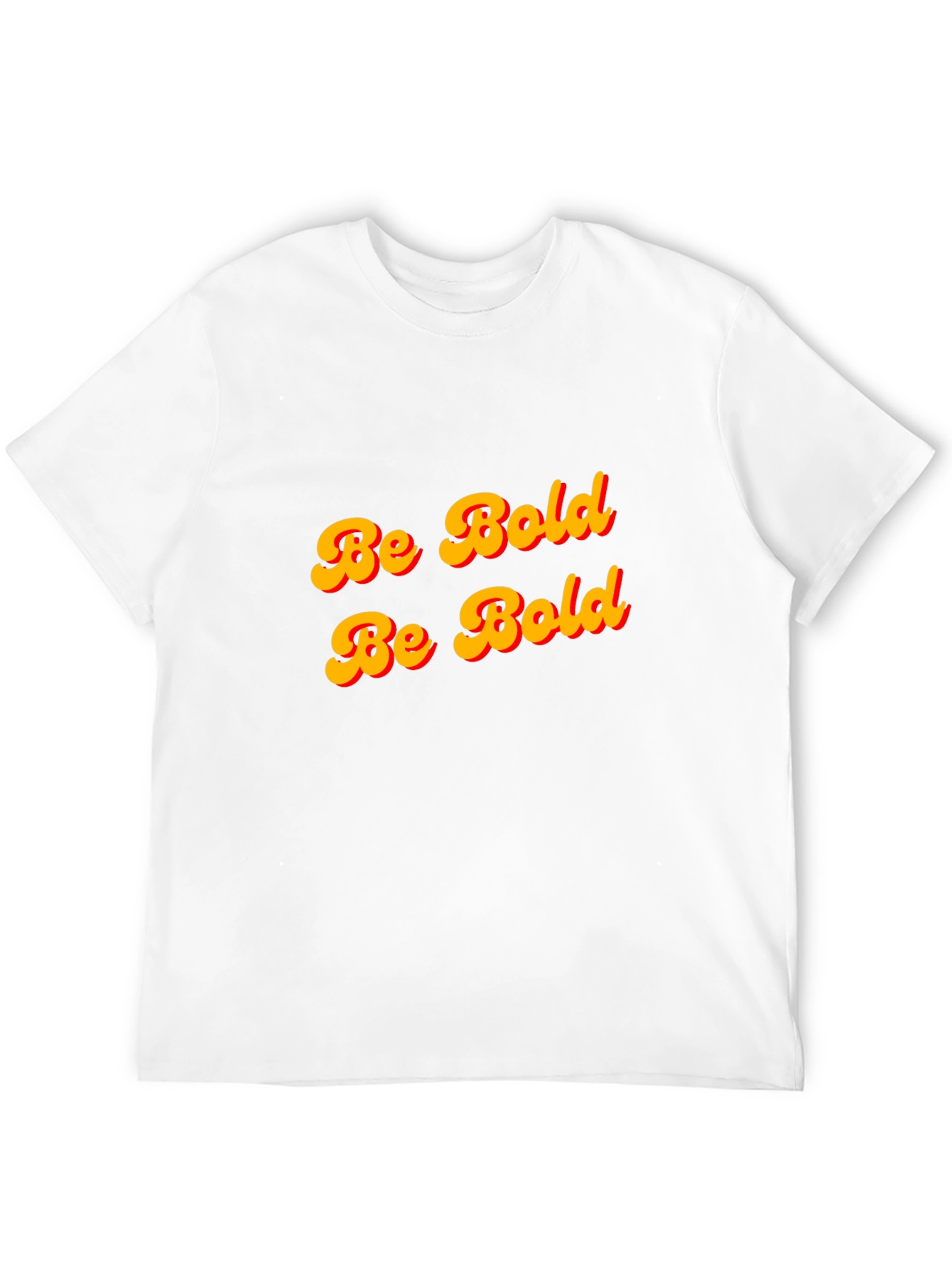 Be Bold T-Shirt - Black Cotton Graphic Tee
