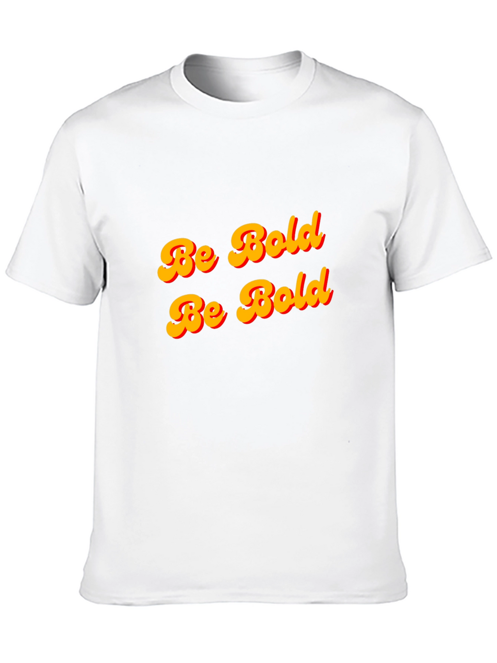 Be Bold T-Shirt - Black Cotton Graphic Tee