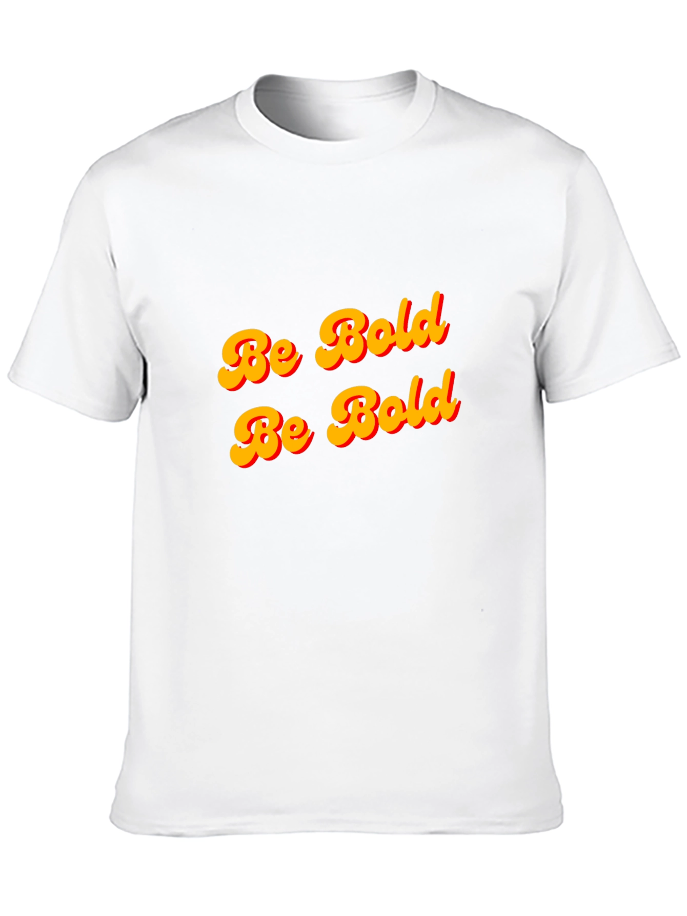 Be Bold T-Shirt - Black Cotton Graphic Tee