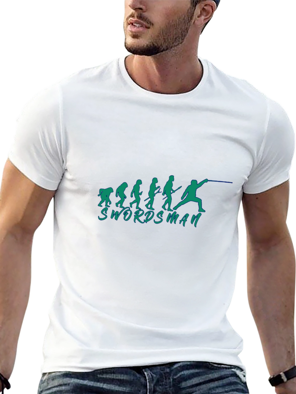 Swordsman Evolution Black T-Shirt