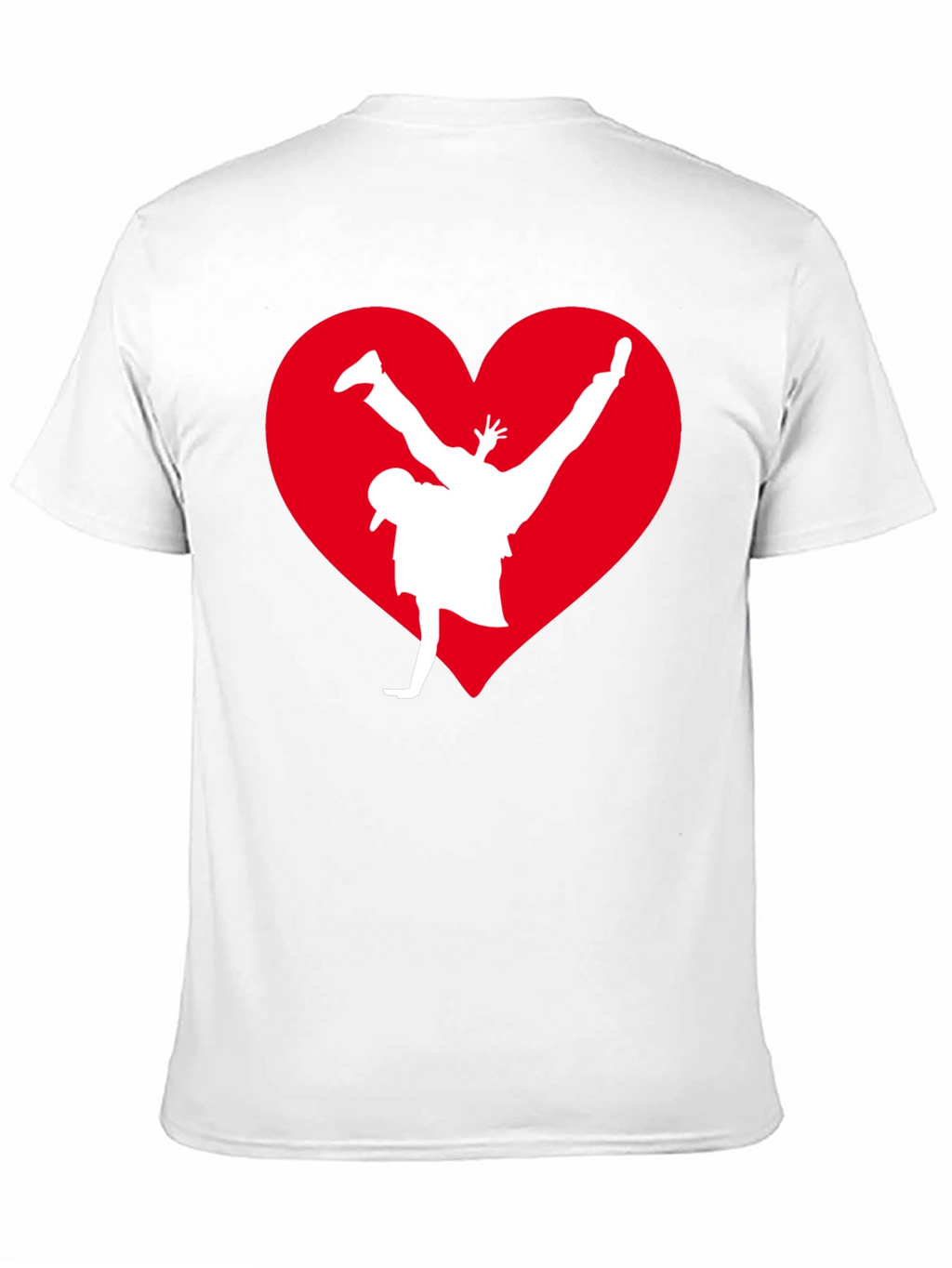 Breakdance Heart Graphic Tee - Black