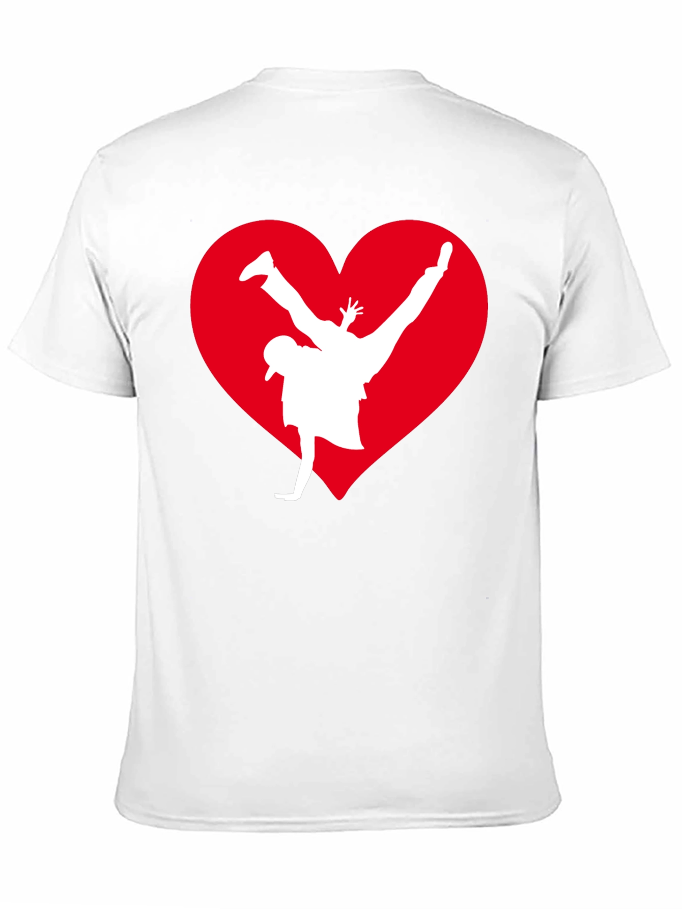 Breakdance Heart Graphic Tee - Black