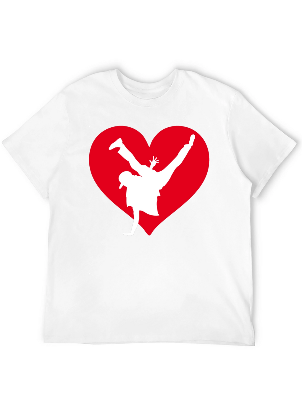 Breakdance Heart Graphic Tee - Black