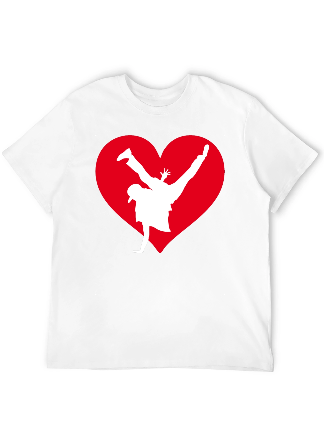 Breakdance Heart Graphic Tee - Black