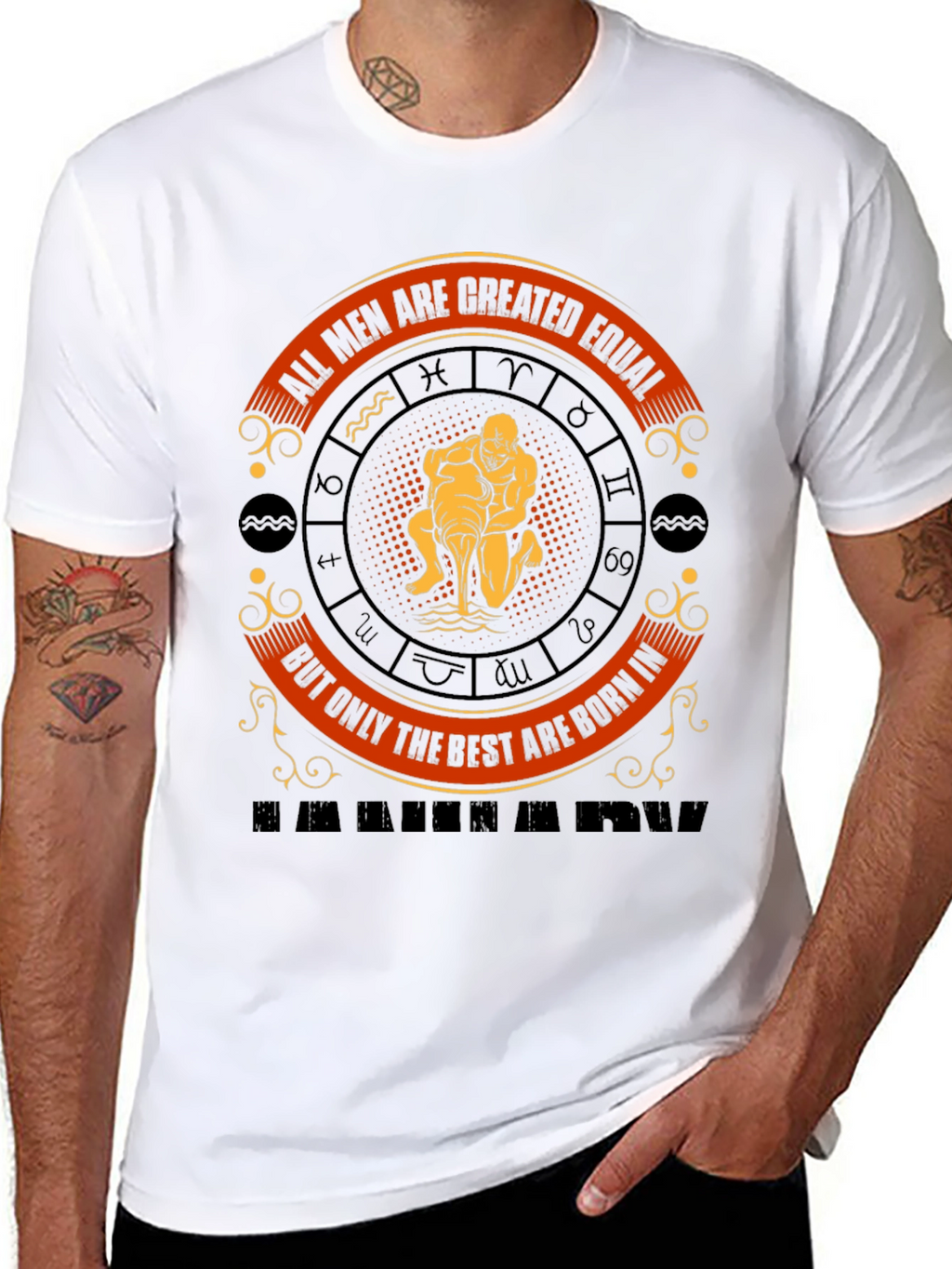 Aquarius Zodiac T-Shirt: All Men Are Created Equal
