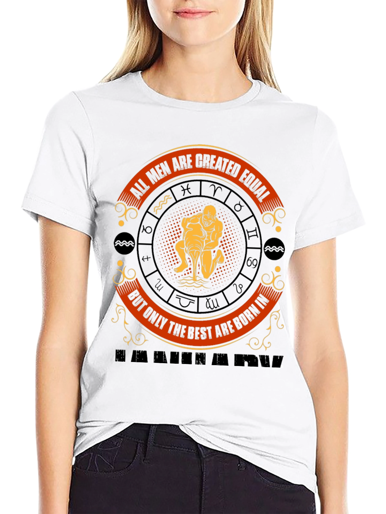 Aquarius Zodiac T-Shirt: All Men Are Created Equal