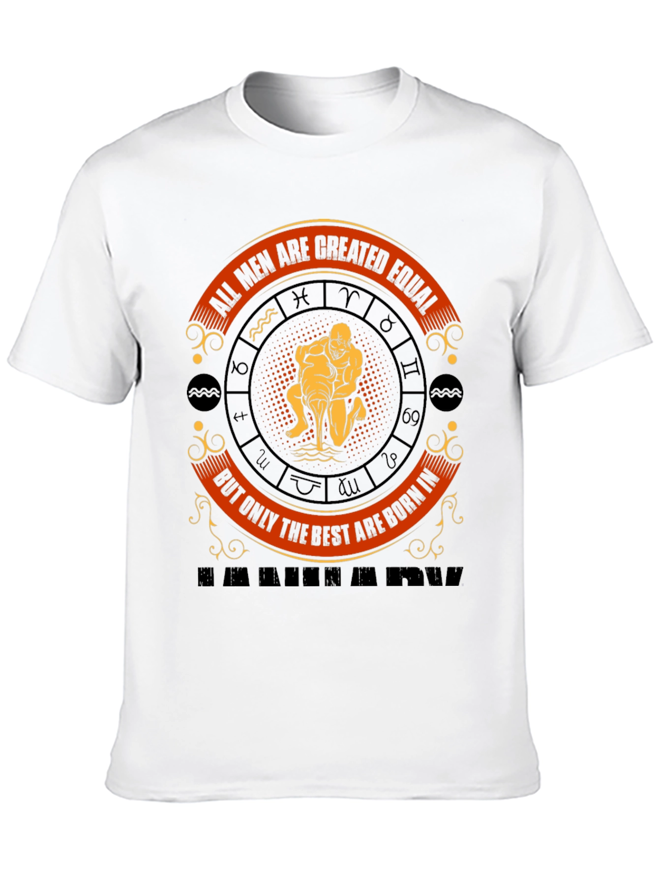 Aquarius Zodiac T-Shirt: All Men Are Created Equal