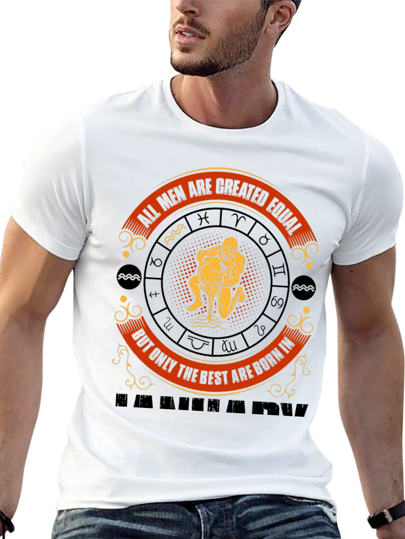 Aquarius Zodiac T-Shirt: All Men Are Created Equal