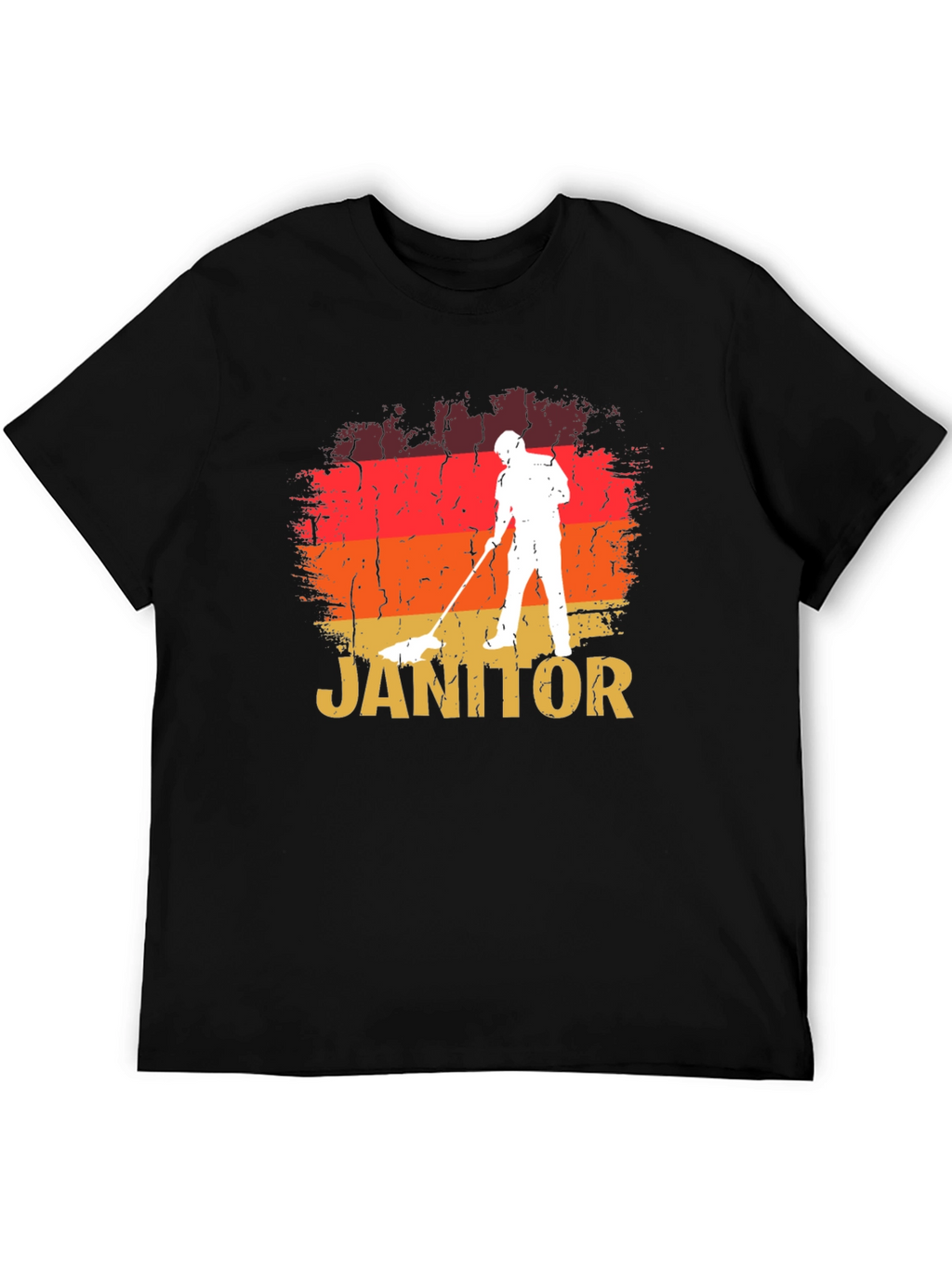 Retro Janitor T-Shirt - Cleaning Crew Apparel