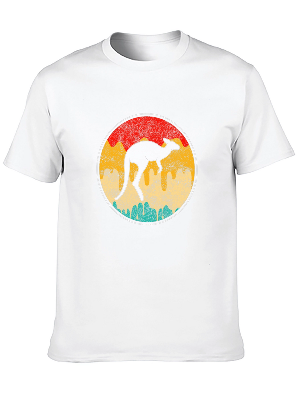 Retro Kangaroo T-Shirt - Unisex Black Tee