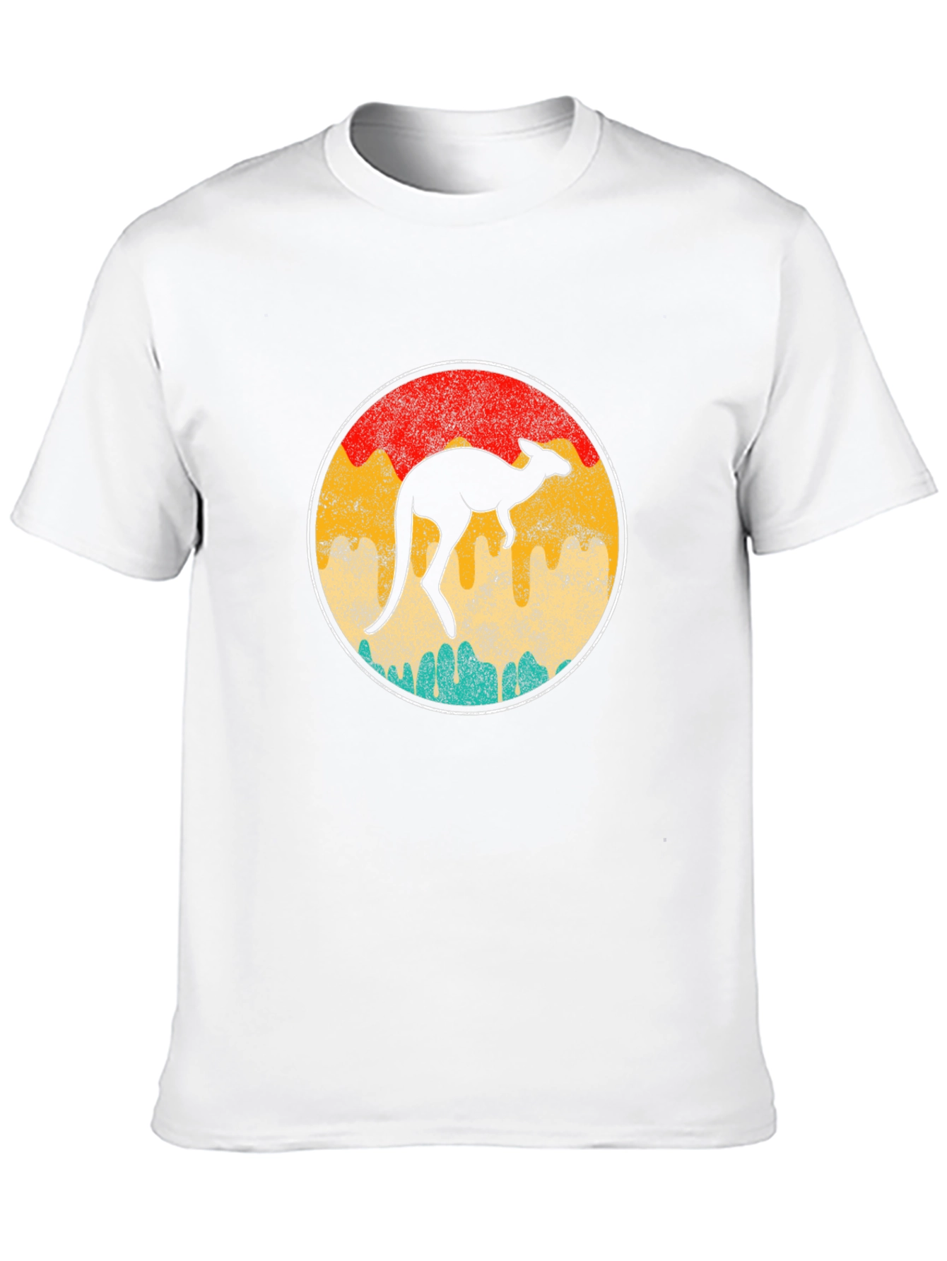 Retro Kangaroo T-Shirt - Unisex Black Tee