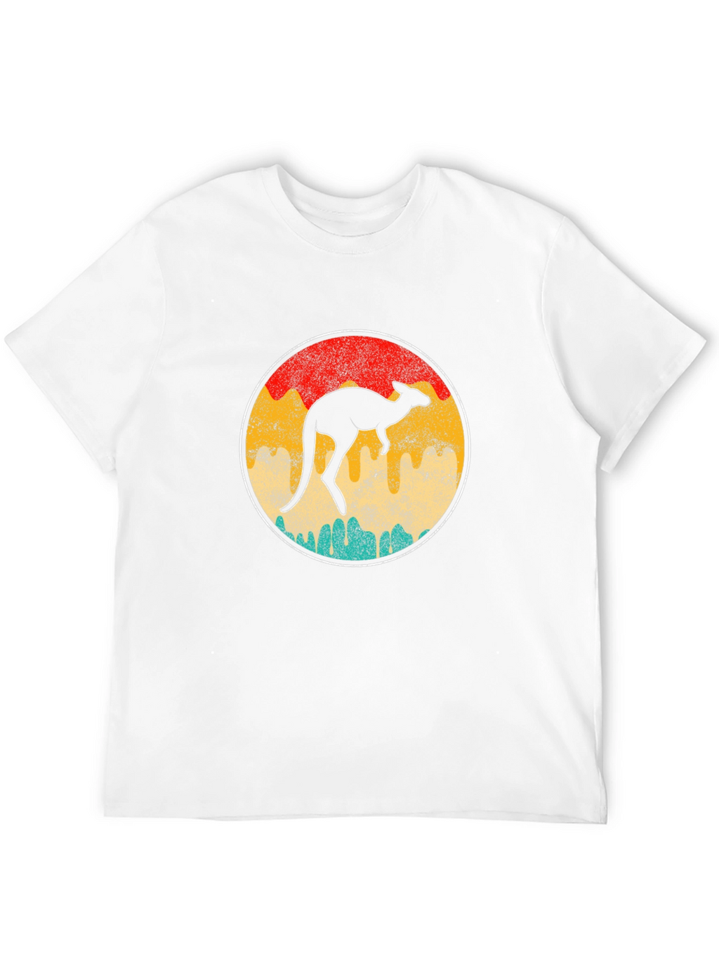 Retro Kangaroo T-Shirt - Unisex Black Tee