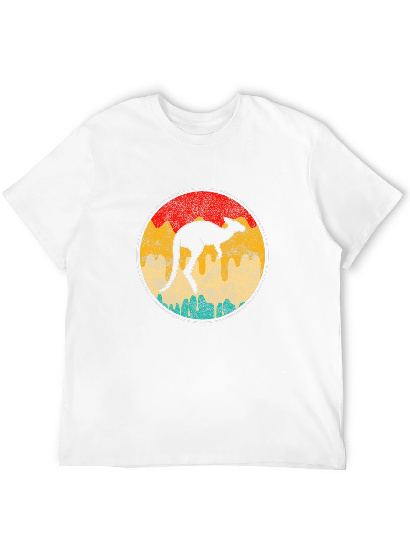 Retro Kangaroo T-Shirt - Unisex Black Tee