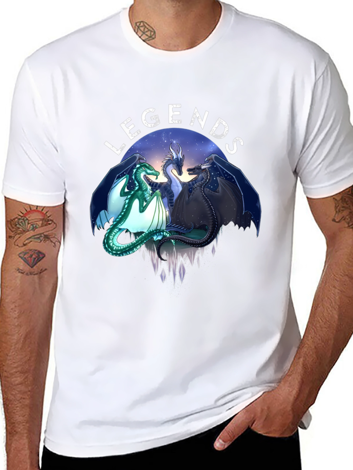 Legends Dragon Graphic Tee - Unique Design