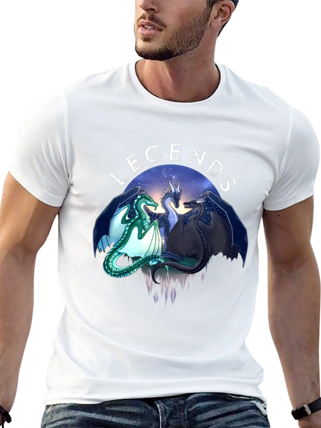 Legends Dragon Graphic Tee - Unique Design