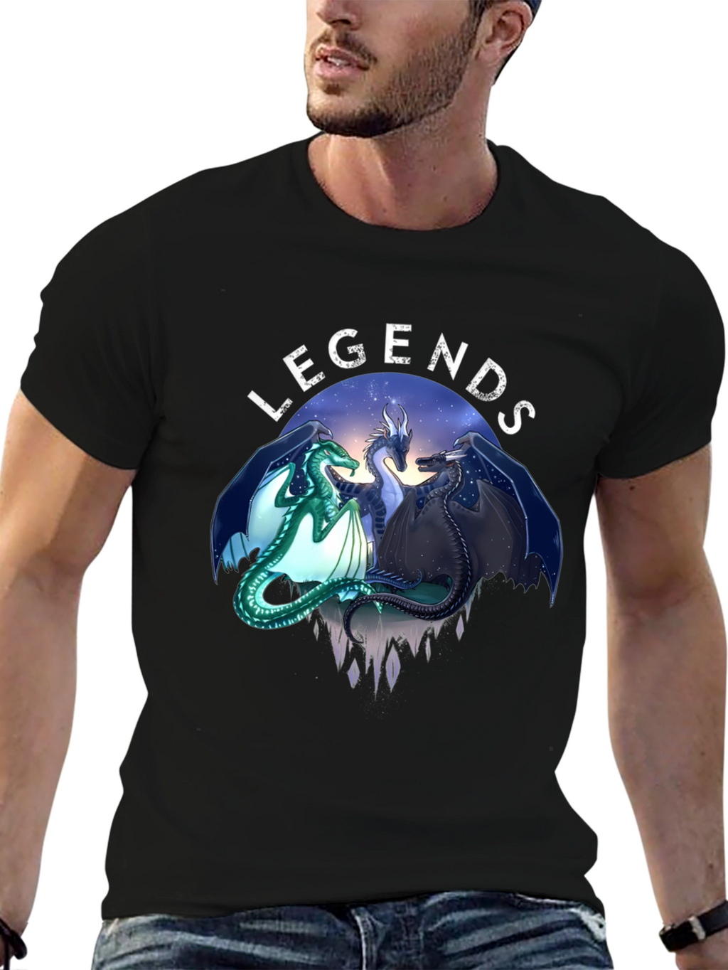Legends Dragon Graphic Tee - Unique Design
