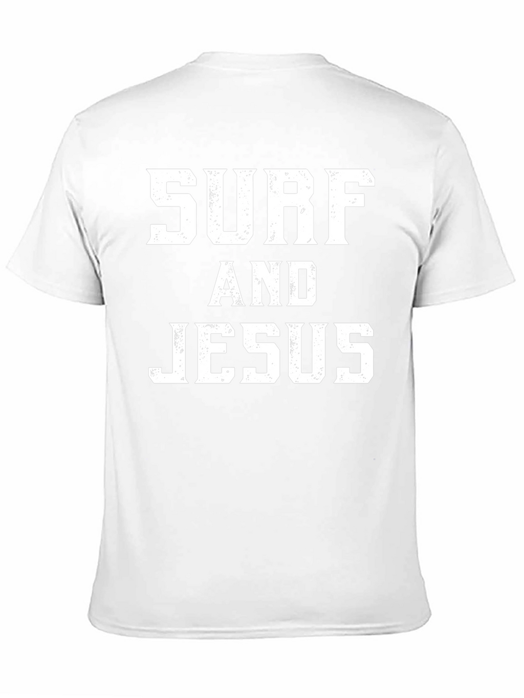 Surf and Jesus Graphic Print T-Shirt - Black
