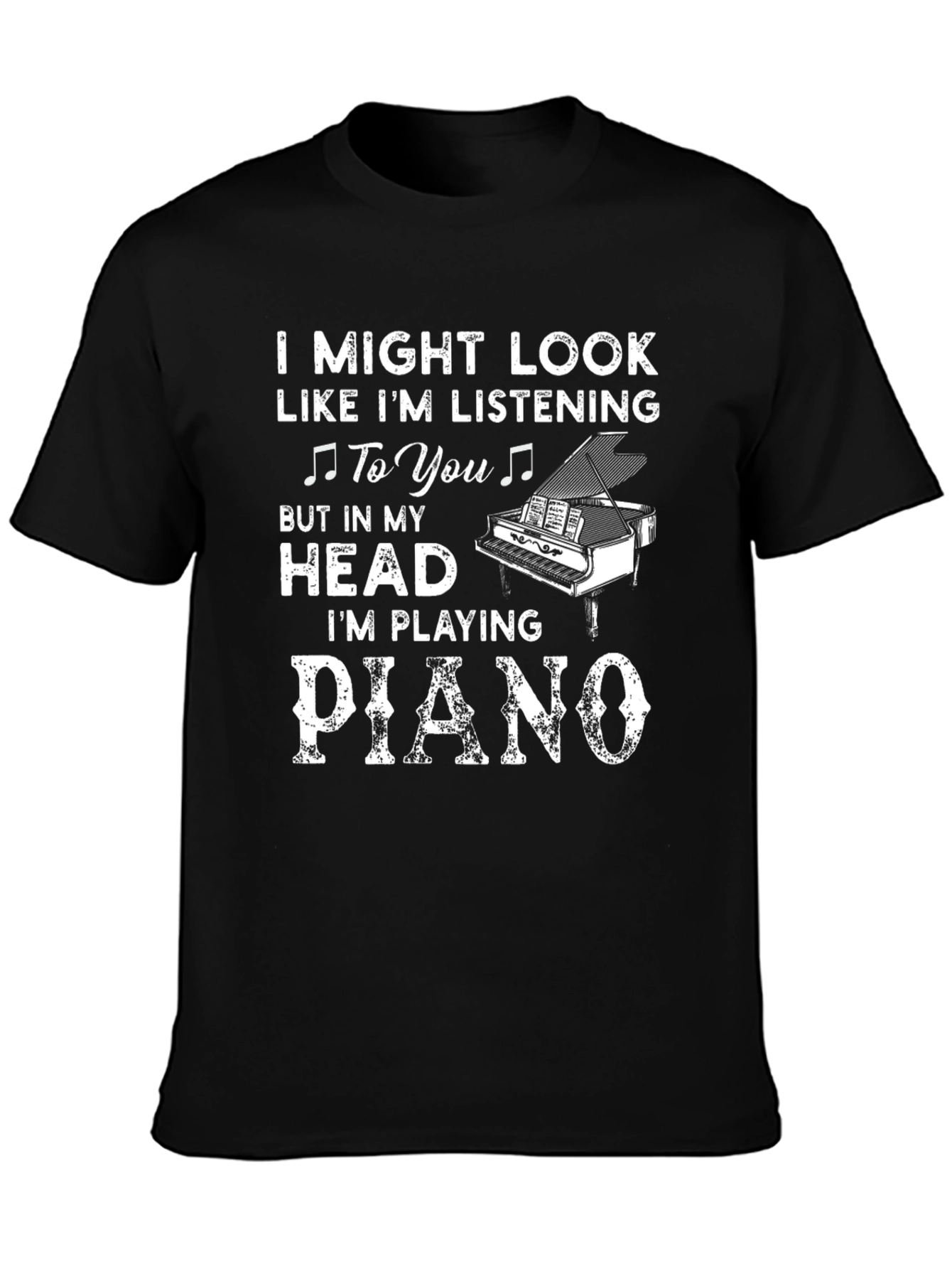Piano Lover T-Shirt - Listening Graphic Tee