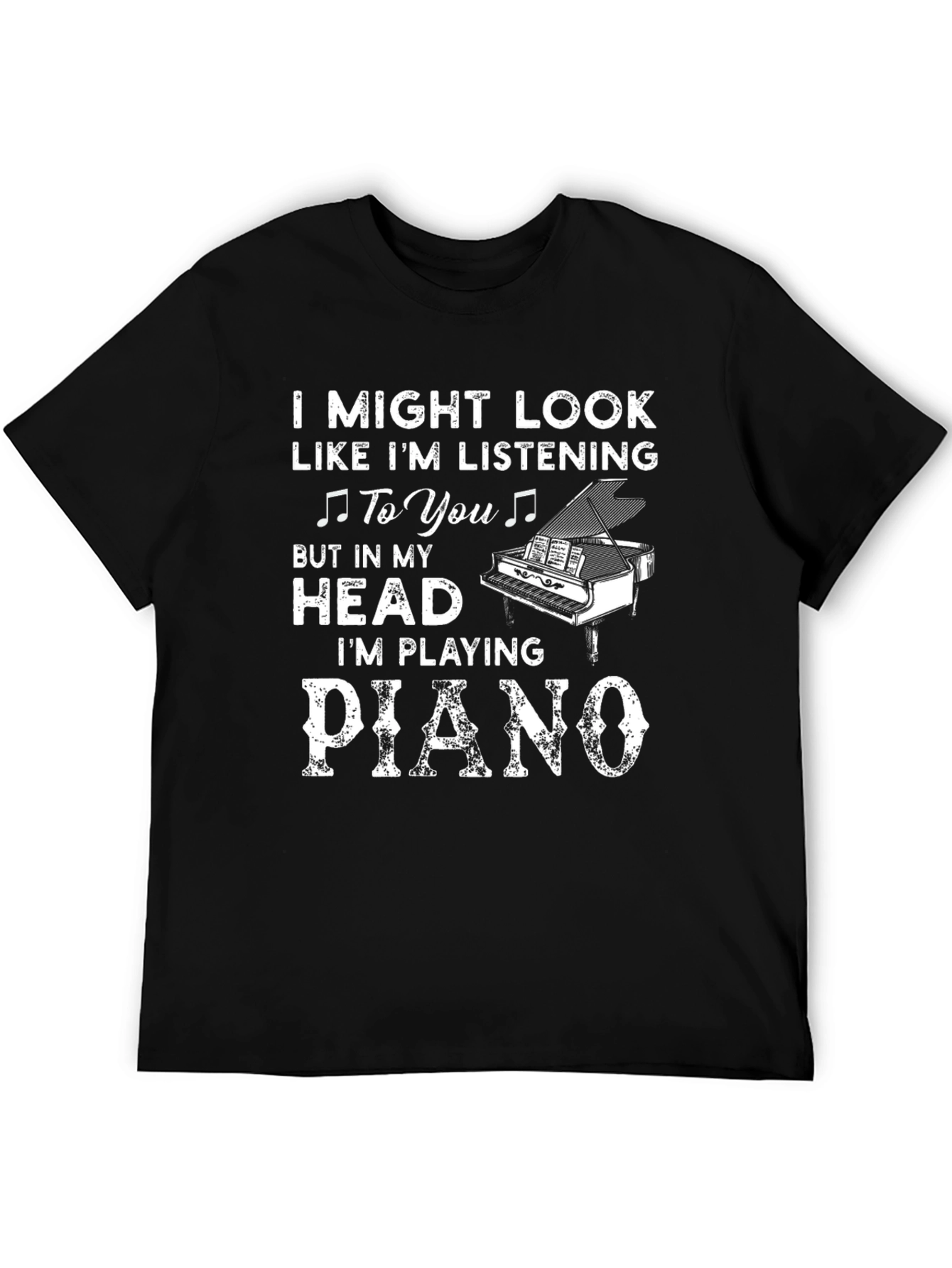 Piano Lover T-Shirt - Listening Graphic Tee