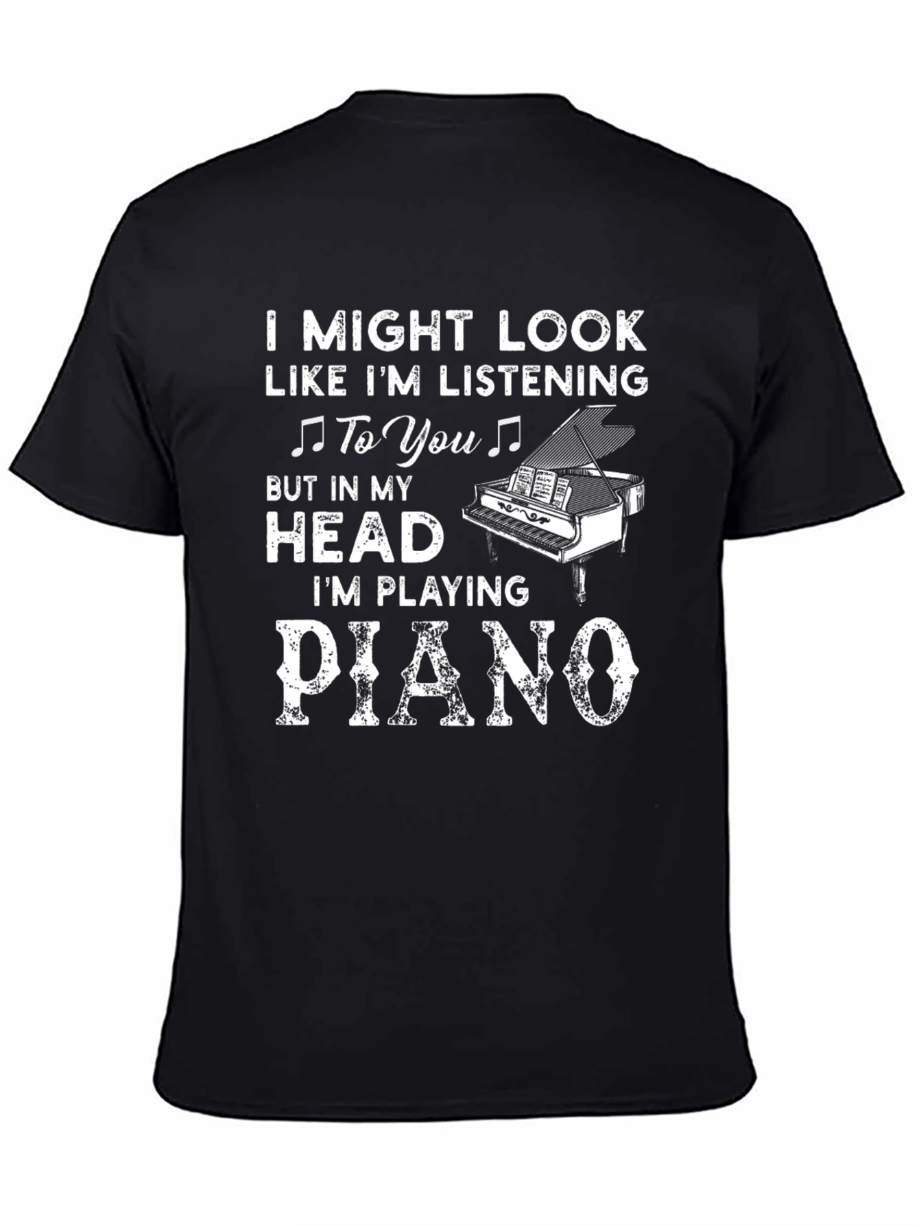 Piano Lover T-Shirt - Listening Graphic Tee