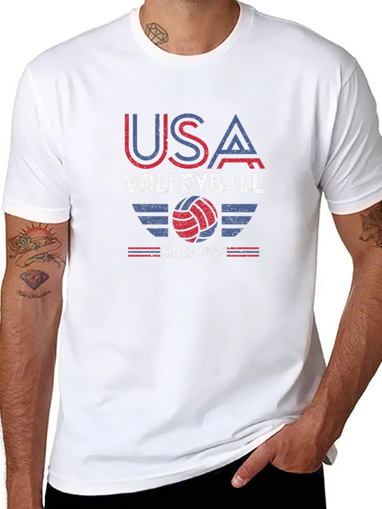 USA Volleyball Graphic T-Shirt - Since 1695