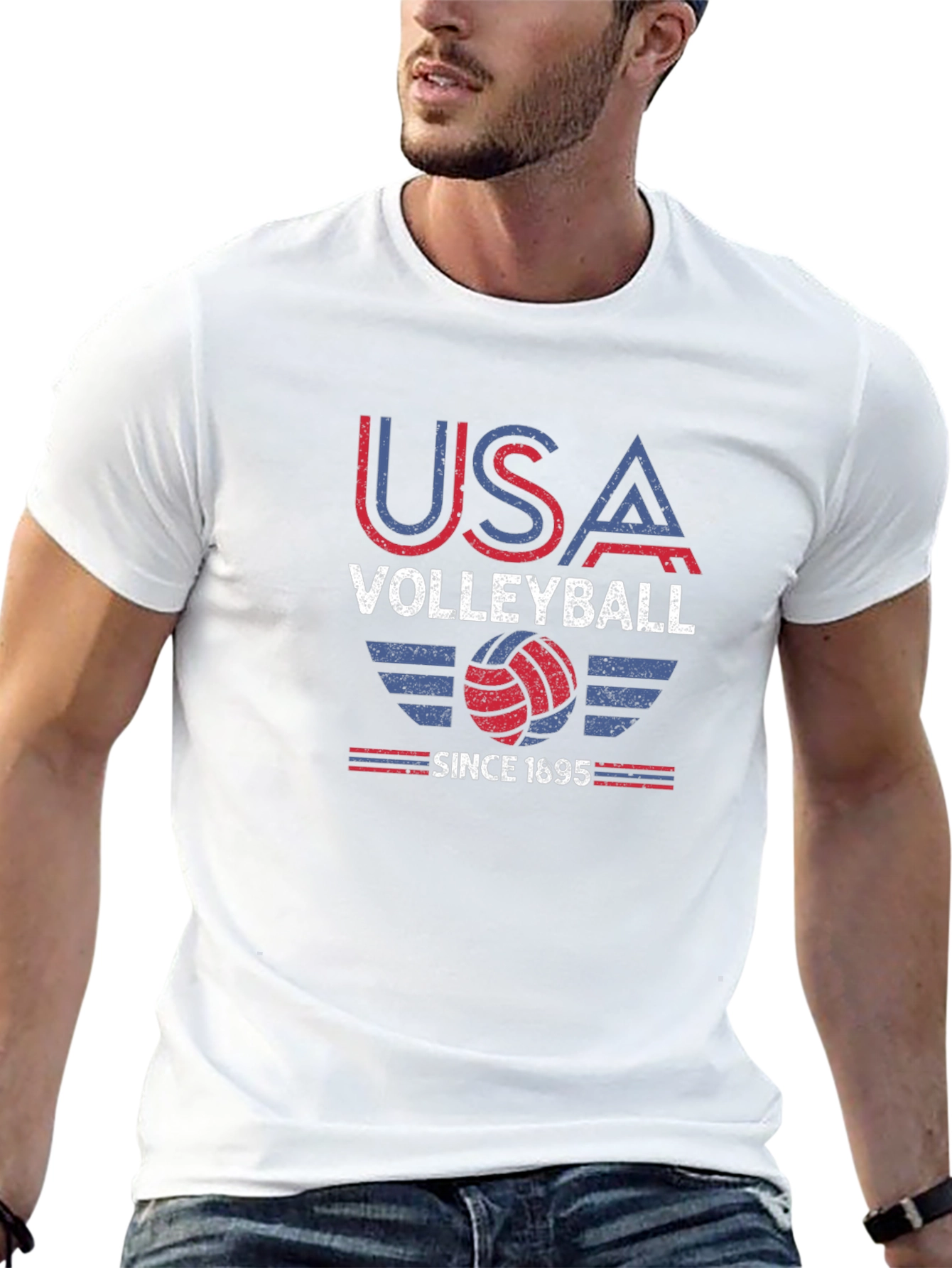 USA Volleyball Graphic T-Shirt - Since 1695