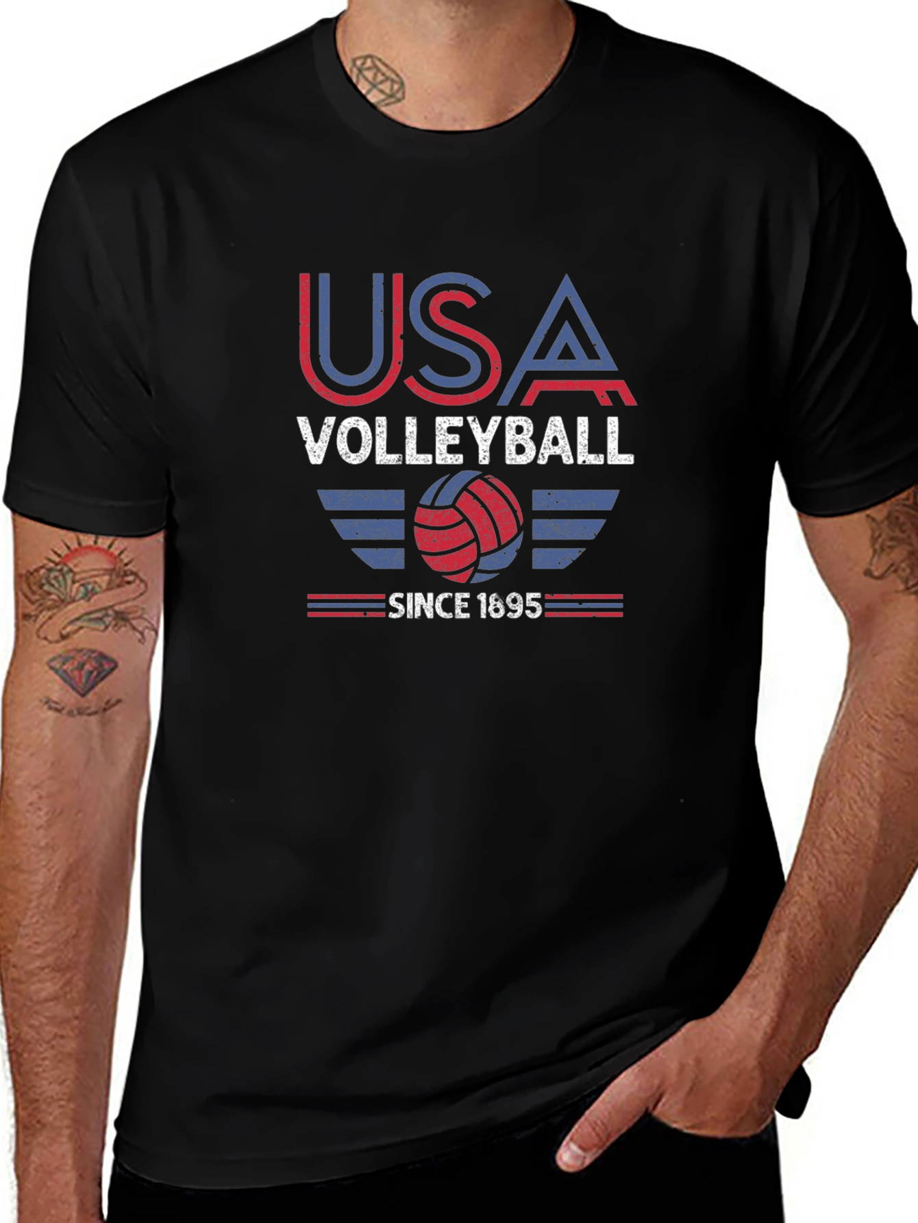 USA Volleyball Graphic T-Shirt - Since 1695