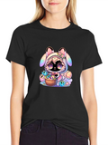 Cute Easter Bunny Anime T-Shirt