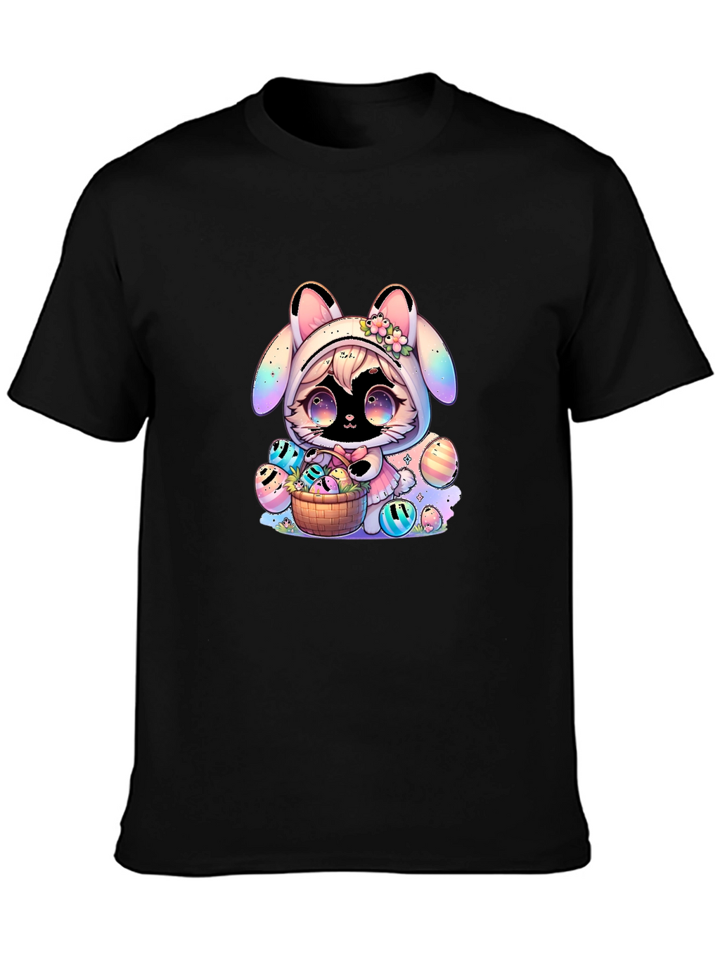 Cute Easter Bunny Anime T-Shirt