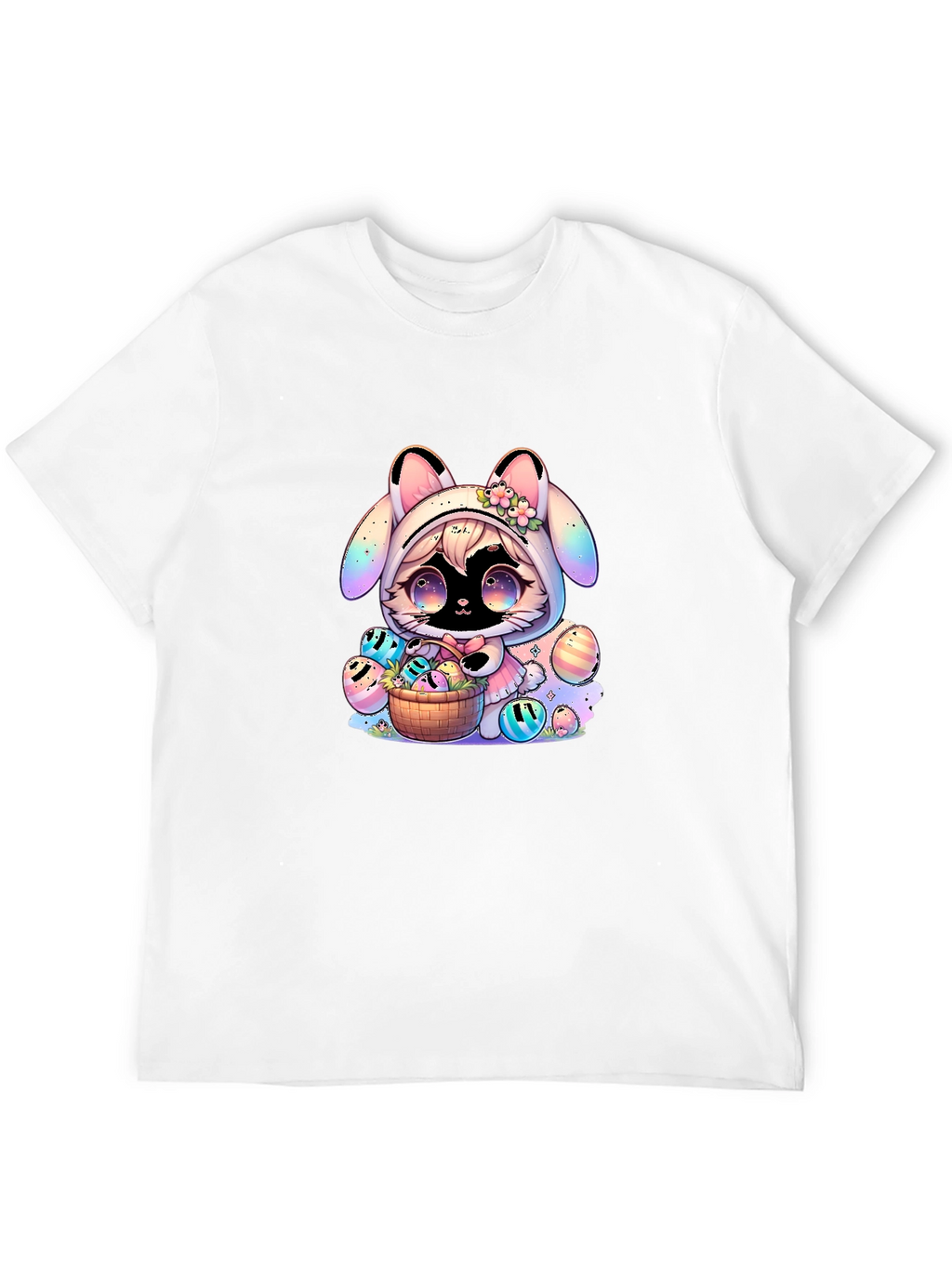 Cute Easter Bunny Anime T-Shirt