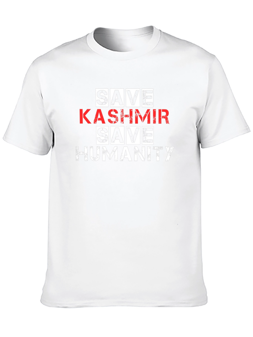 Save Kashmir T-Shirt - Black Graphic Tee