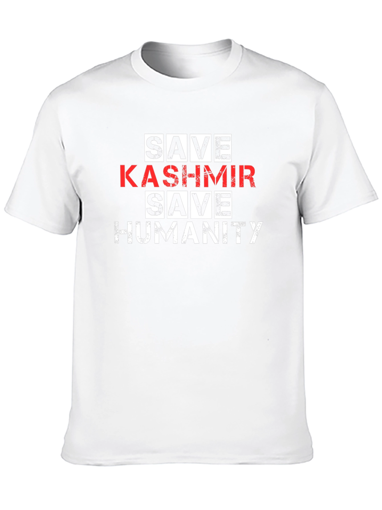 Save Kashmir T-Shirt - Black Graphic Tee