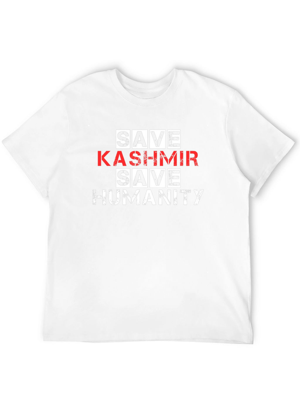 Save Kashmir T-Shirt - Black Graphic Tee