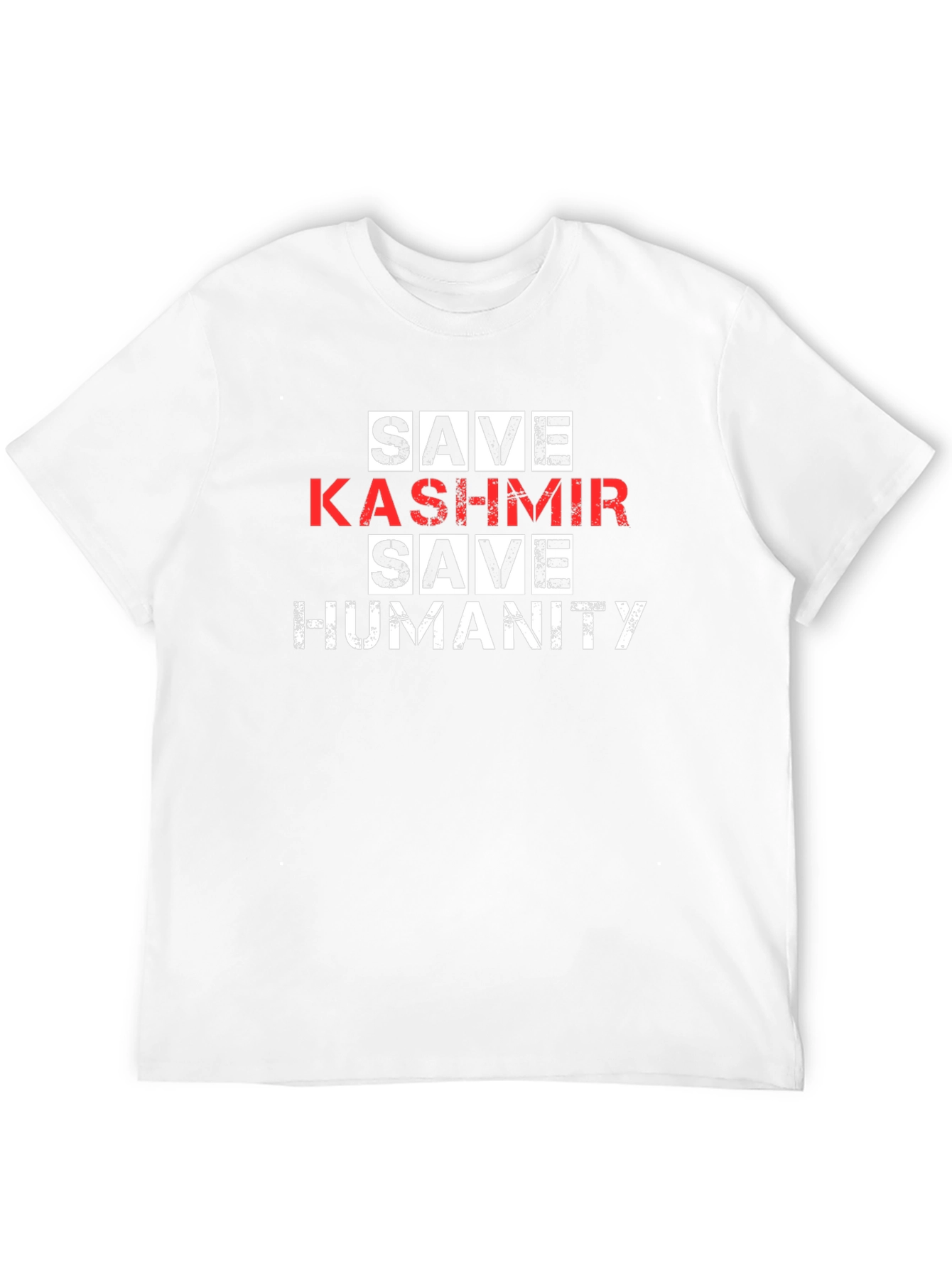 Save Kashmir T-Shirt - Black Graphic Tee