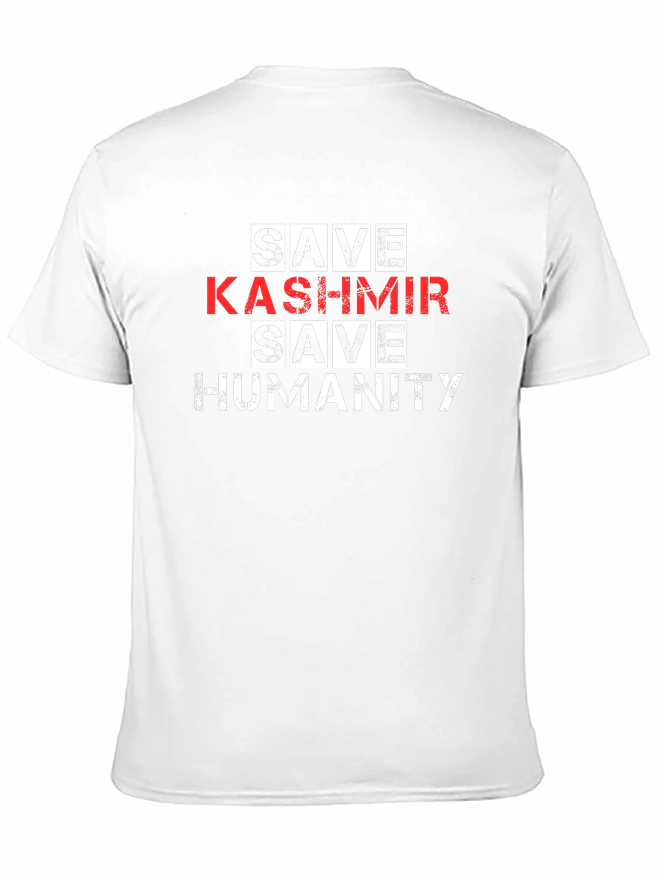 Save Kashmir T-Shirt - Black Graphic Tee