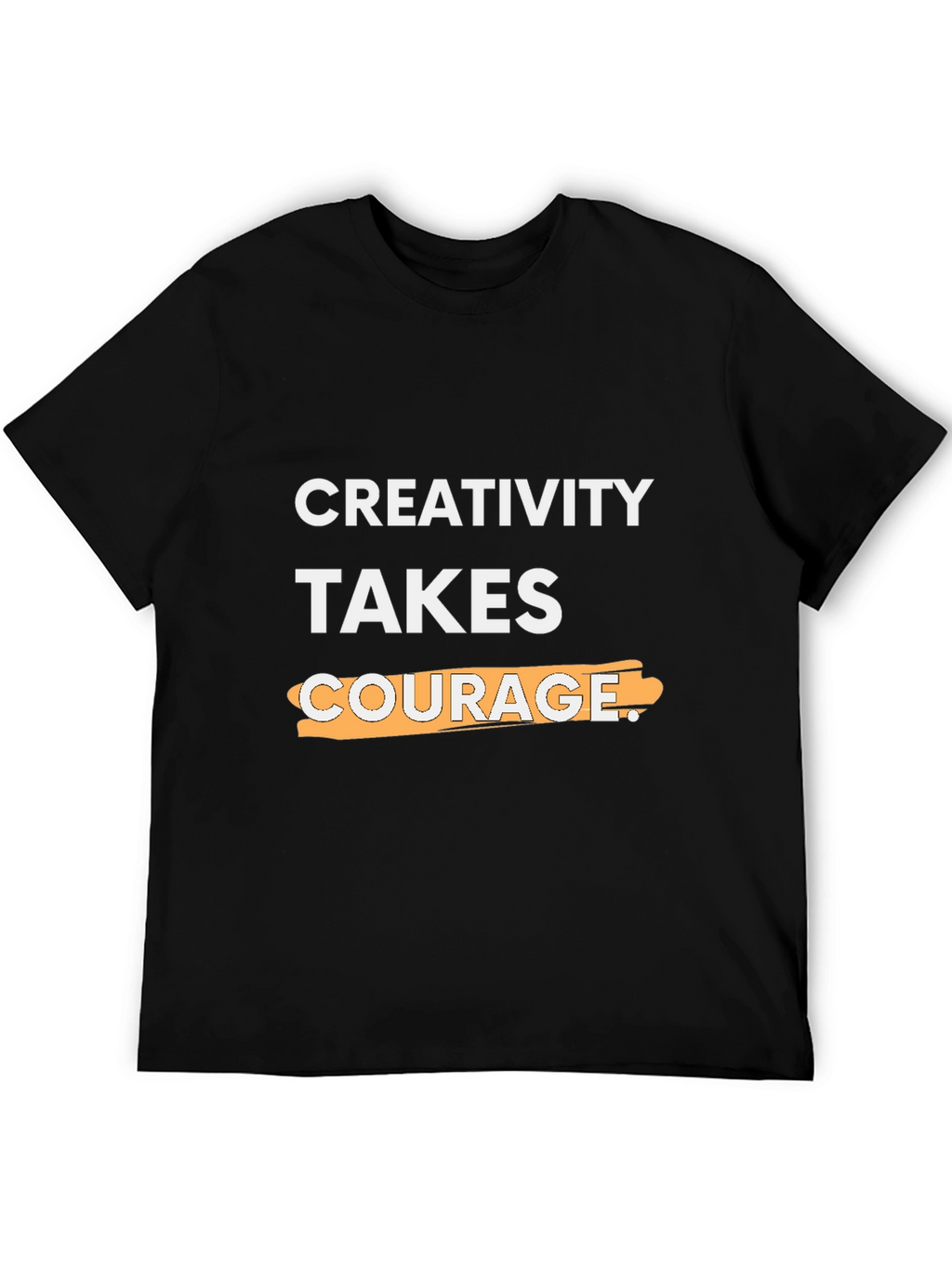 Creativity Takes Courage Graphic Tee - Black