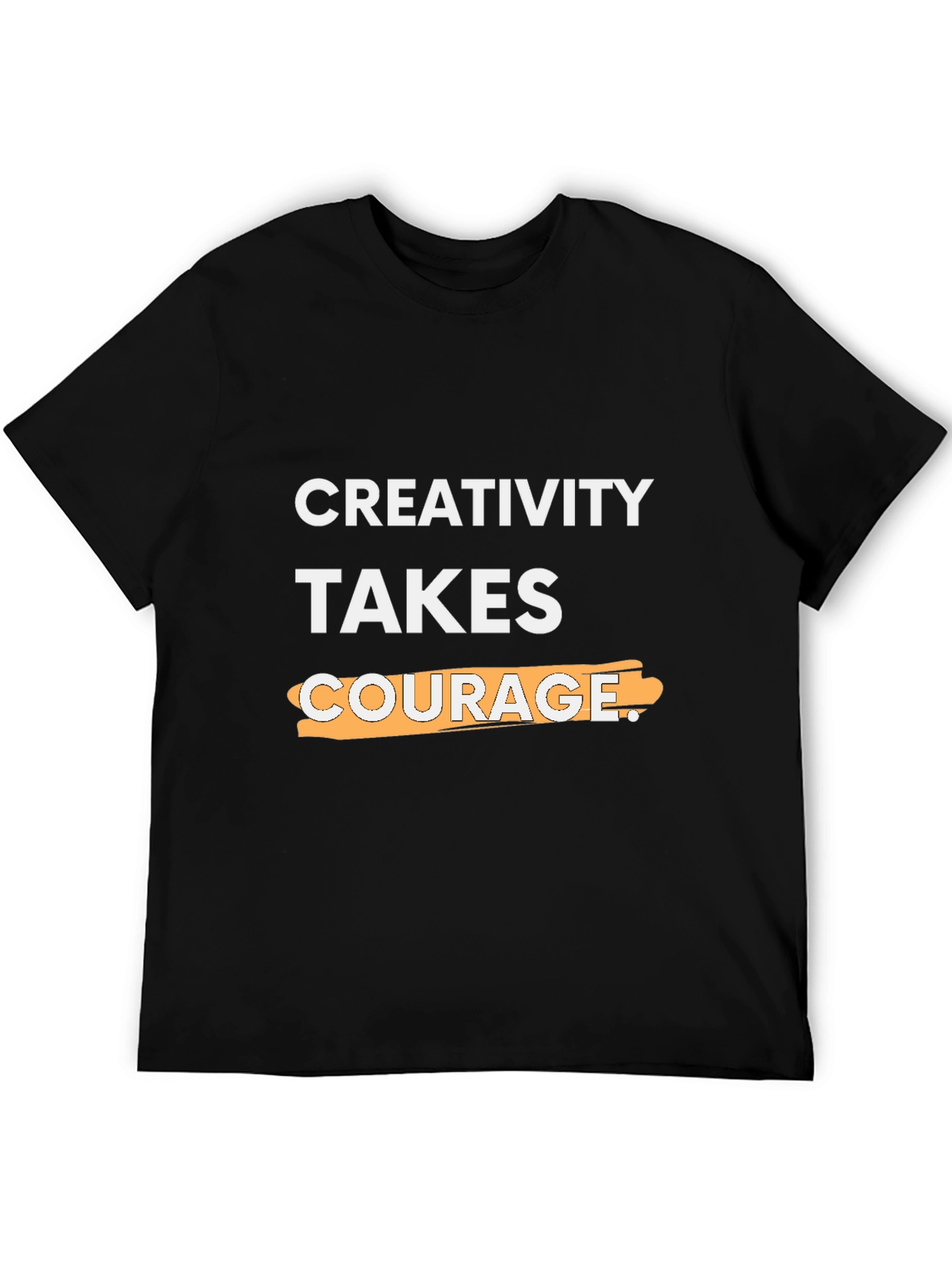 Creativity Takes Courage Graphic Tee - Black