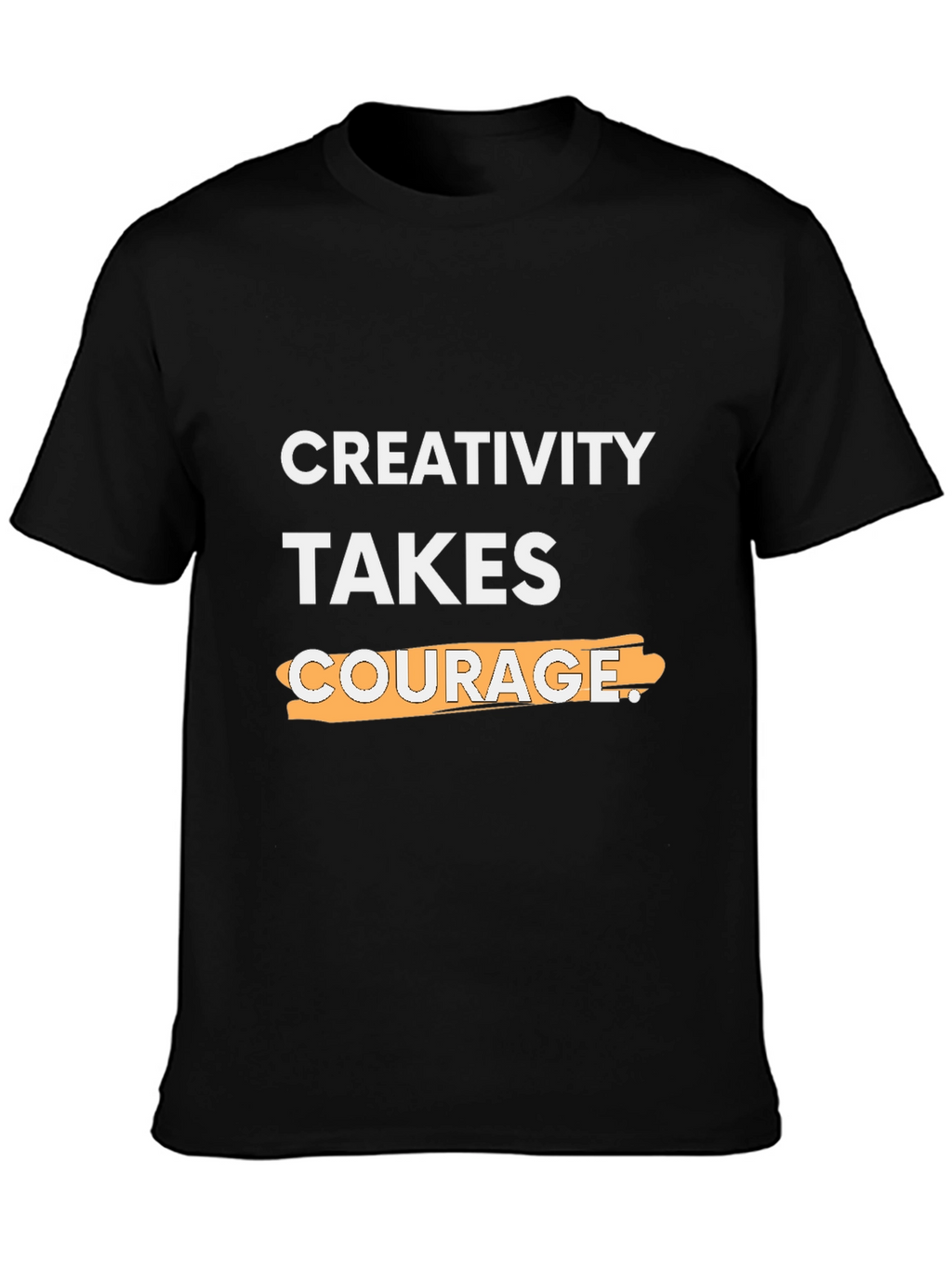 Creativity Takes Courage Graphic Tee - Black
