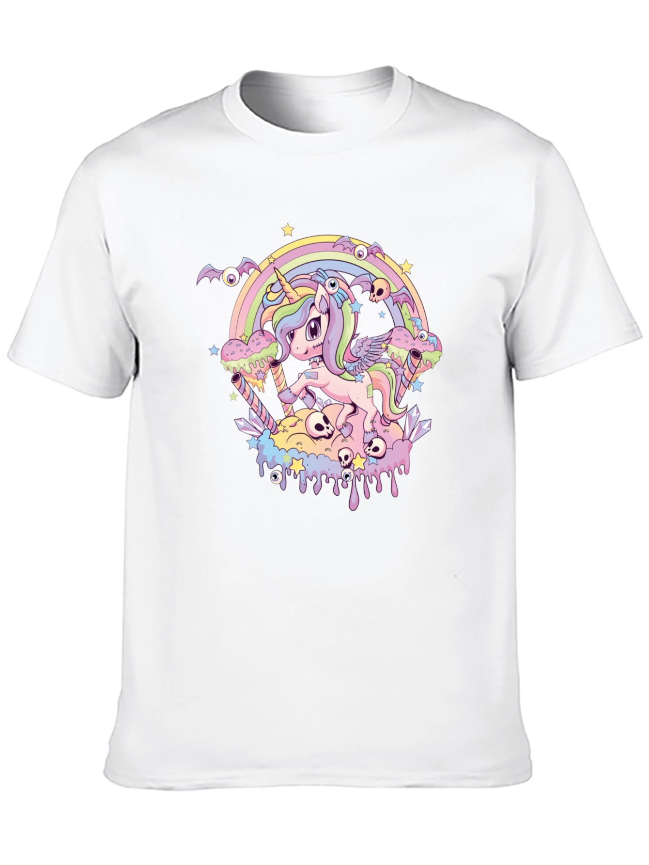 Pastel Goth Unicorn Graphic Tee