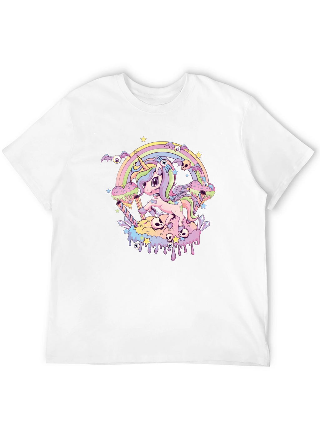 Pastel Goth Unicorn Graphic Tee