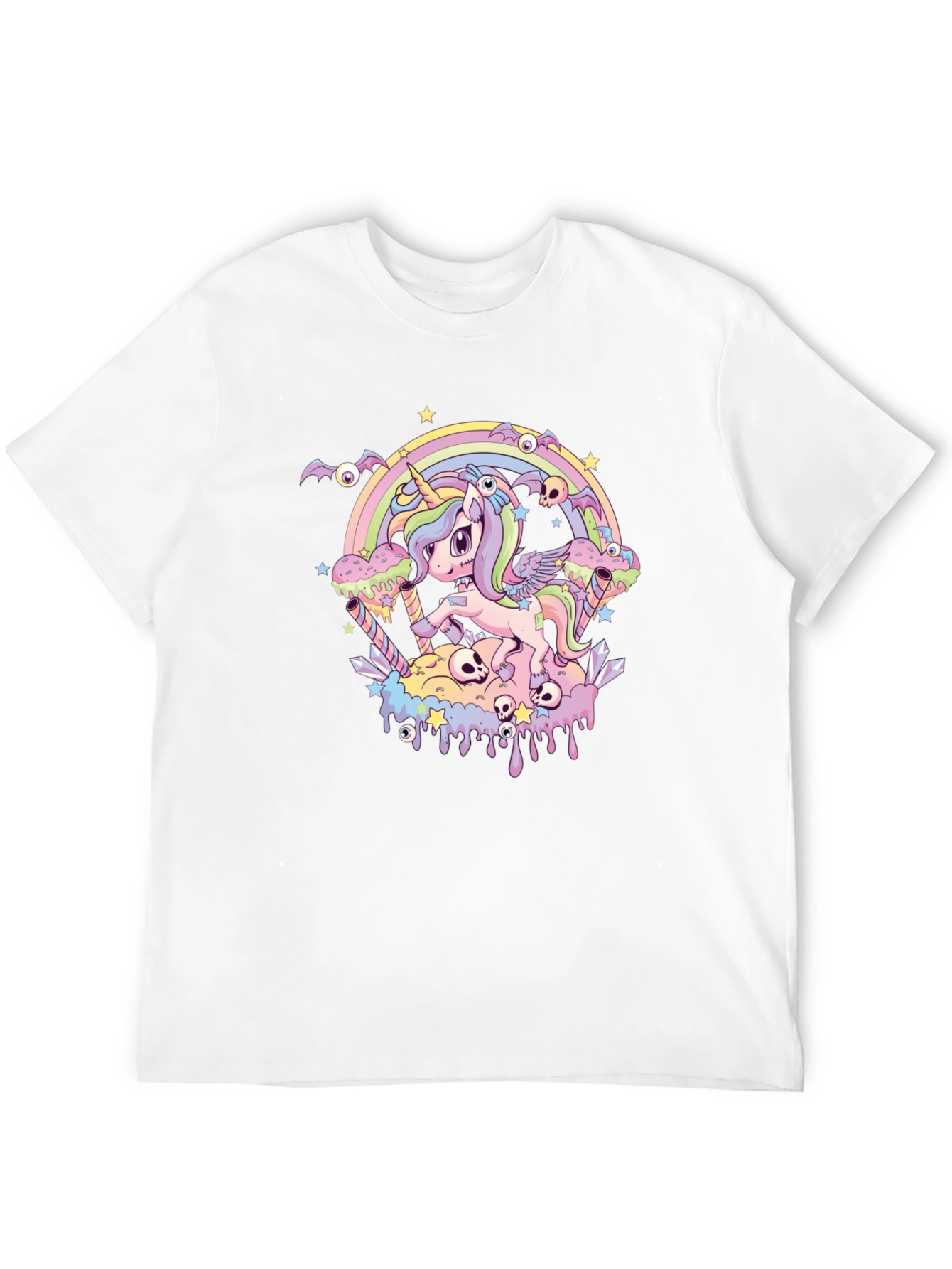 Pastel Goth Unicorn Graphic Tee