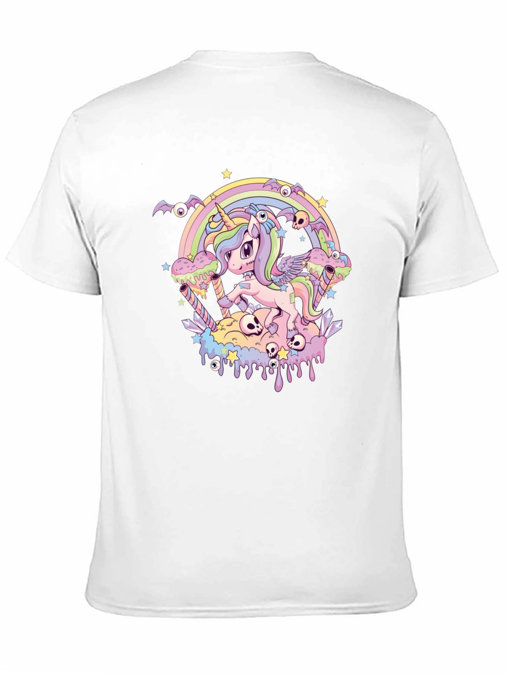 Pastel Goth Unicorn Graphic Tee