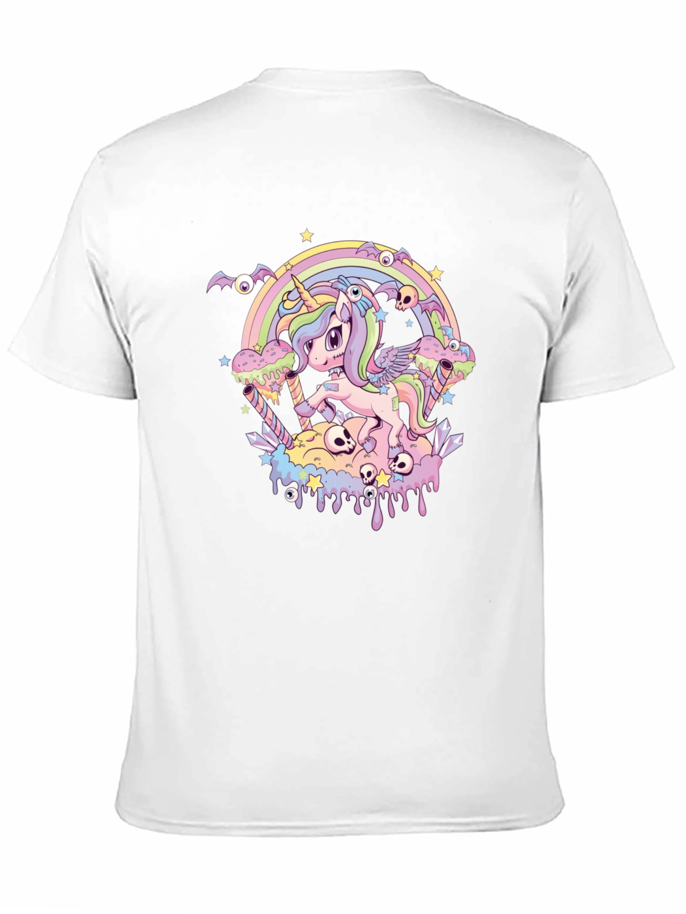 Pastel Goth Unicorn Graphic Tee