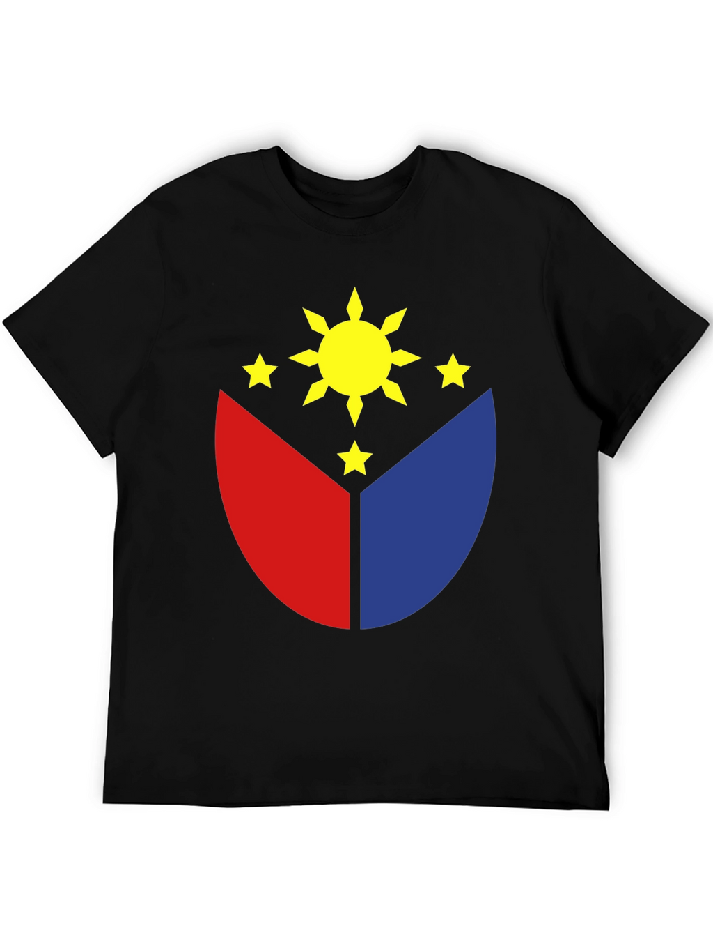 Philippines Flag Graphic T-Shirt - Black