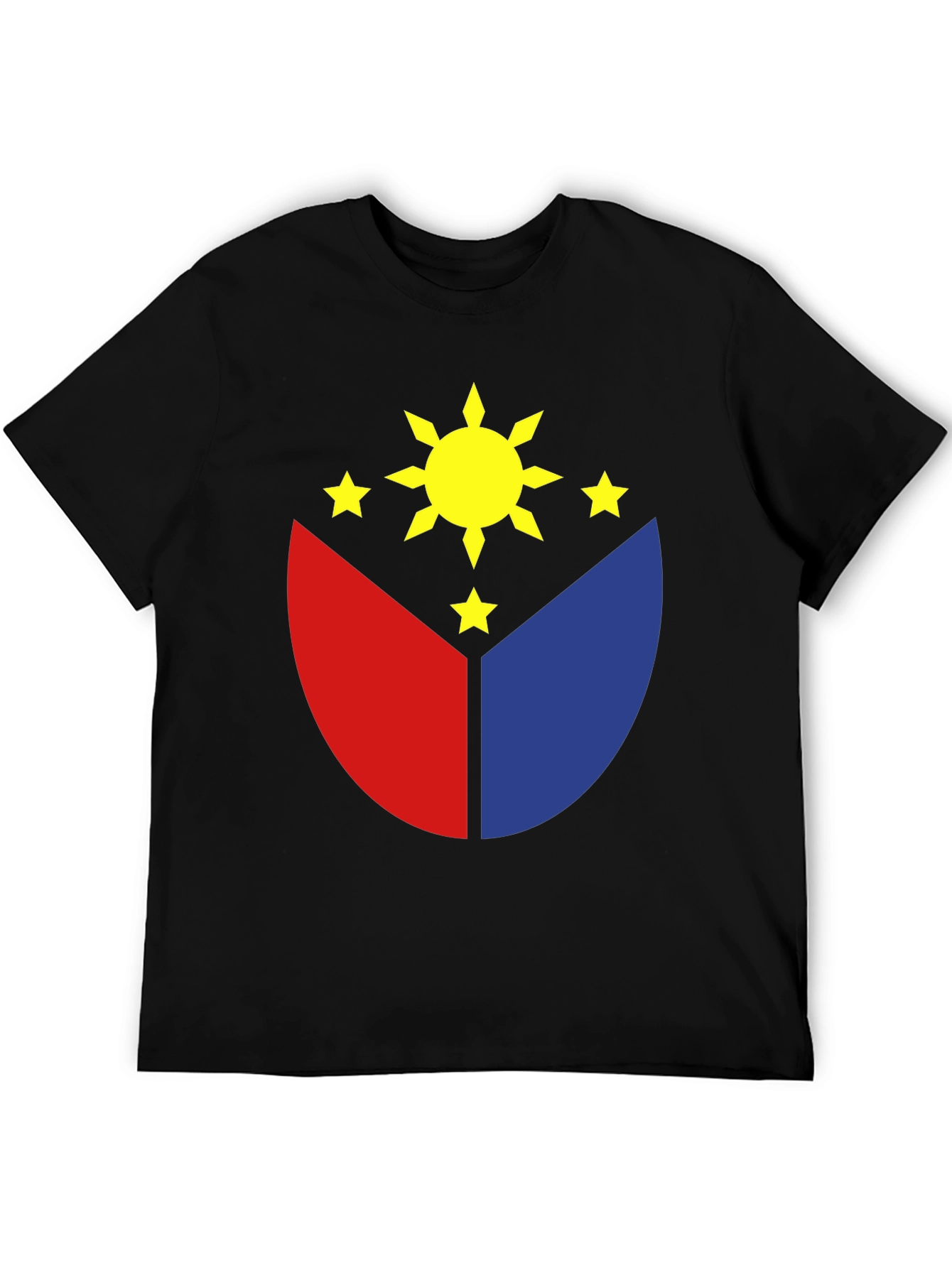 Philippines Flag Graphic T-Shirt - Black
