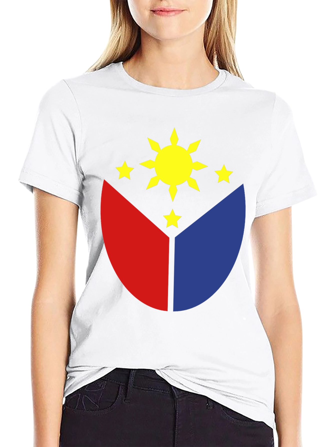 Philippines Flag Graphic T-Shirt - Black