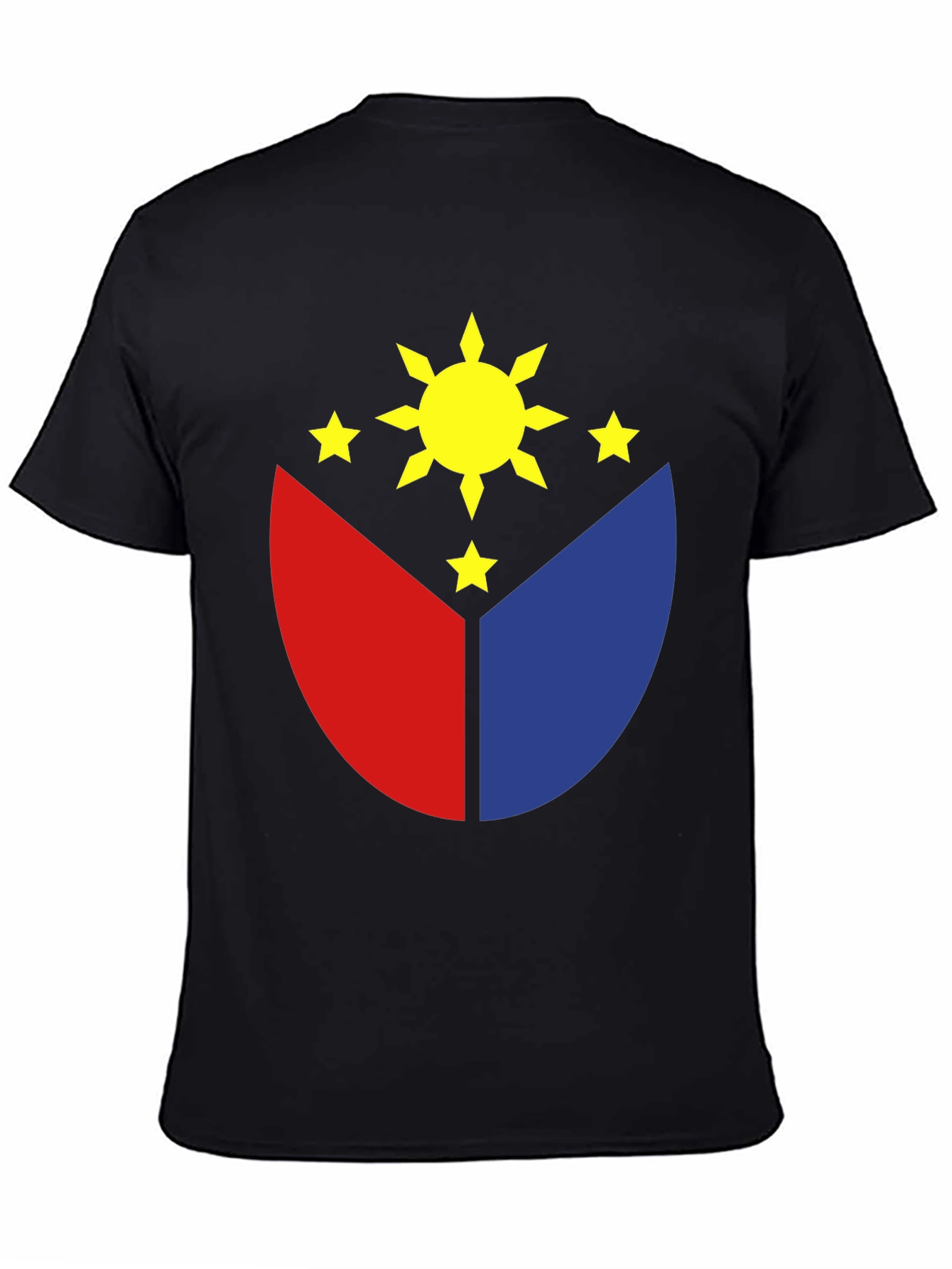 Philippines Flag Graphic T-Shirt - Black