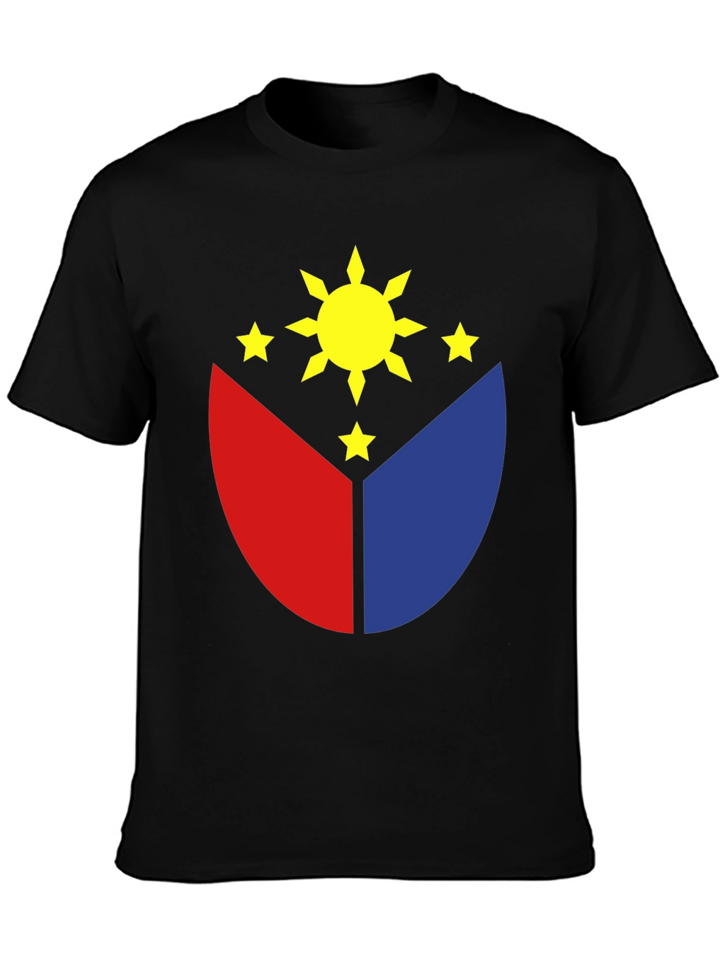 Philippines Flag Graphic T-Shirt - Black