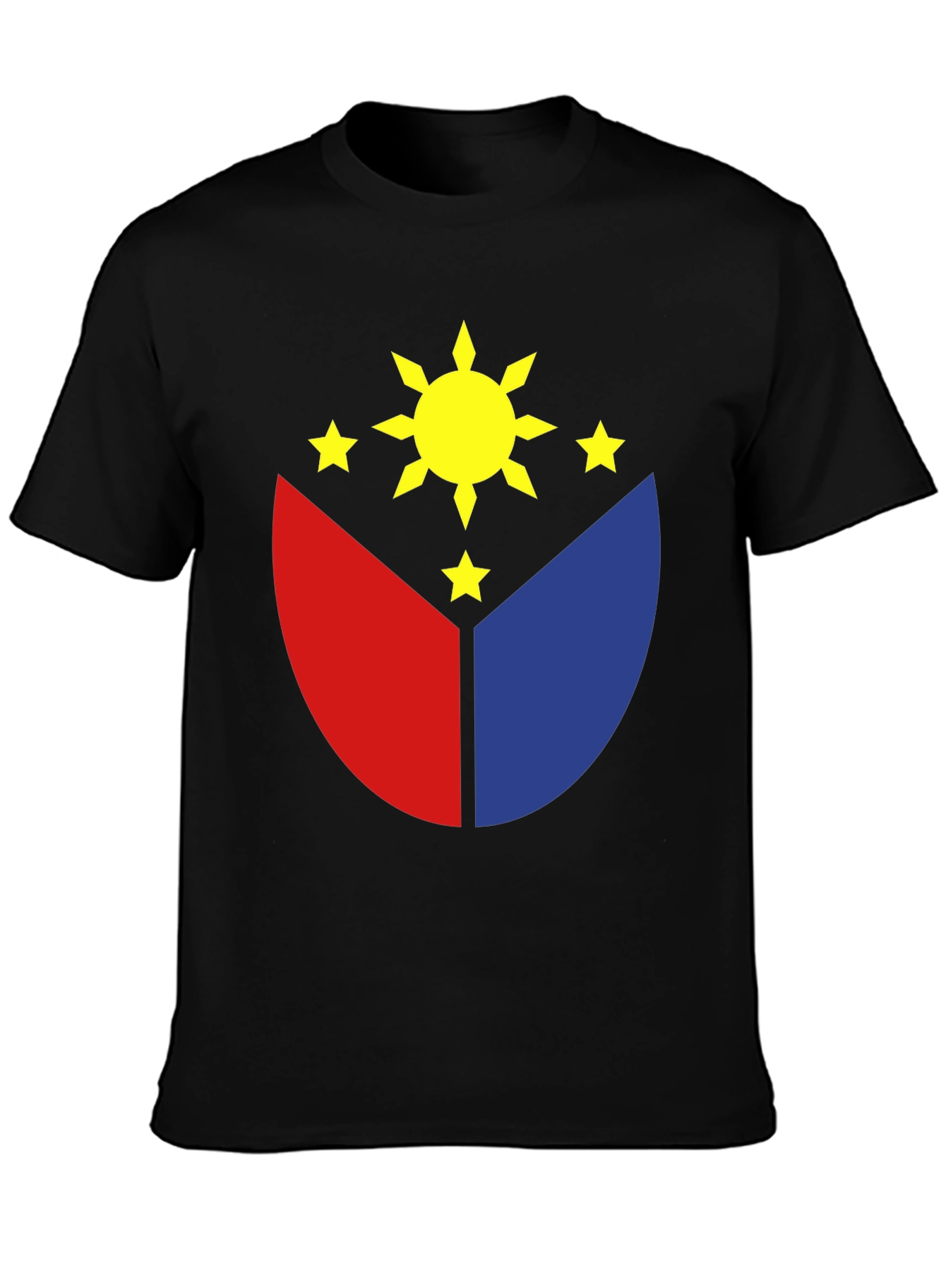 Philippines Flag Graphic T-Shirt - Black